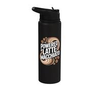 Alimentato da chicchi di caffè Latte Macchiato Stainless Steel Insulated Water Bottle