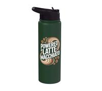 Alimentato da chicchi di caffè Latte Macchiato Stainless Steel Insulated Water Bottle
