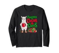 Alimentato da Cocoa And Chaos Alpaca Lover Funny Llama Maglia a Manica