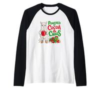 Alimentato da Cocoa And Chaos Alpaca Lover Funny Llama Maglia con Maniche Raglan