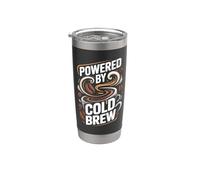 Alimentato da Cold Brew Coffee Fun Design Bicchiere termico in acciaio inox doppia parete