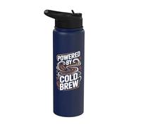 Alimentato da Cold Brew Coffee Fun Design Stainless Steel Insulated Water Bottle