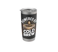 Alimentato da Cold Brew Coffee Vibes Bicchiere termico in acciaio inox doppia parete