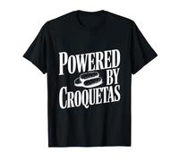 Alimentato da Croquetas Funny Foodie Lover Maglietta