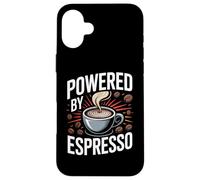 Alimentato da Espresso Coffee Beans Art Custodia per iPhone 16 Plus