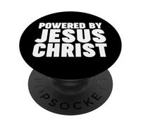 Alimentato da Gesù Cristo PopSockets PopGrip Adesivo