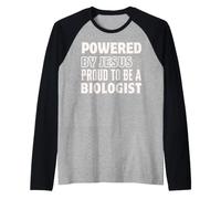 Alimentato da Gesù Orgoglioso di Essere Biologo Cristiano Maglia con Maniche Raglan
