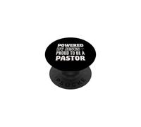 Alimentato da Gesù Orgoglioso di essere Pastore Christian PopSockets PopGrip Adesivo