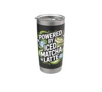 Alimentato da Iced Matcha Latte Bicchiere termico in acciaio inox doppia parete