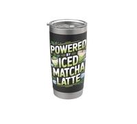 Alimentato da Iced Matcha Latte Love Bicchiere termico in acciaio inox doppia parete