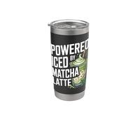 Alimentato da Iced Matcha Latte Lovers Unite Bicchiere termico in acciaio inox doppia parete