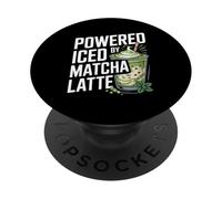 Alimentato da Iced Matcha Latte Lovers Unite PopSockets PopGrip Adesivo