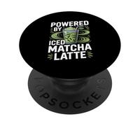 Alimentato da Iced Matcha Latte PopSockets PopGrip Adesivo