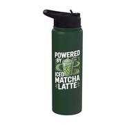 Alimentato da Iced Matcha Latte Stainless Steel Insulated Water Bottle