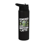 Alimentato da Iced Matcha Latte Stainless Steel Insulated Water Bottle