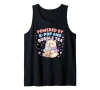 Alimentato da K-Pop e Bubble Tea Cute Bear Canotta