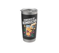 Alimentato da lamponi Kombucha Citrus Bicchiere termico in acciaio inox doppia parete