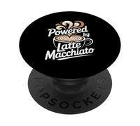 Alimentato da Latte Macchiato Coffee Energy Boost PopSockets PopGrip Adesivo