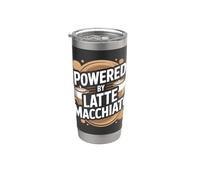 Alimentato da Latte Macchiato Coffee Time Bicchiere termico in acciaio inox doppia parete