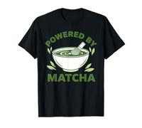 Alimentato da Matcha Green Tea Matcha Latte Lover Maglietta
