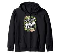 Alimentato da Matcha Latte Green Tea Lover Felpa con Cappuccio