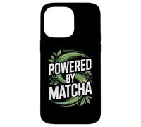 Alimentato da Matcha Leaf Swirl Energy Custodia per iPhone 14 Pro Max