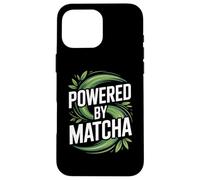 Alimentato da Matcha Leaf Swirl Energy Custodia per iPhone 16 Pro Max
