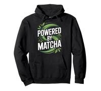 Alimentato da Matcha Leaf Swirl Energy Felpa con Cappuccio