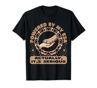 Alimentato da My ESA Emotional Support Dog Maglietta