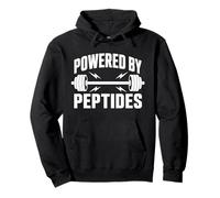 Alimentato da Peptidi Stack Fitness Biohacker Gym Science Bro Felpa con Cappuccio
