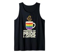Alimentato da Pride And Caffeine, Fun Empowered Coffee Lover Canotta