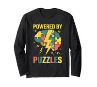Alimentato da Puzzle Brain Lightning Solver Maglia a Manica