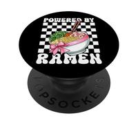 Alimentato da Ramen giapponese Noodles Instant Lunch Girl PopSockets PopGrip Adesivo