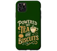 Alimentato da Tè e Biscotti Design Retro Divertente Custodia per iPhone 11 Pro Max