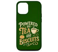 Alimentato da Tè e Biscotti Design Retro Divertente Custodia per iPhone 12/12 Pro