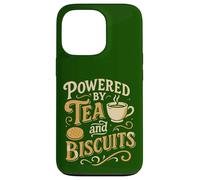 Alimentato da Tè e Biscotti Design Retro Divertente Custodia per iPhone 13 Pro