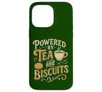 Alimentato da Tè e Biscotti Design Retro Divertente Custodia per iPhone 14 Pro Max