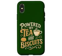 Alimentato da Tè e Biscotti Design Retro Divertente Custodia per iPhone X/XS