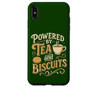Alimentato da Tè e Biscotti Design Retro Divertente Custodia per iPhone XS Max