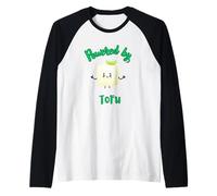 ALIMENTATO DA TOFU Divertente cibo vegetariano TOFU Maglia con Maniche Raglan