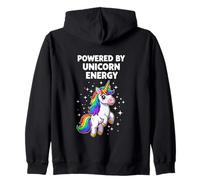 Alimentato da Unicorn Energy Magical Creature Fantasy Felpa con Cappuccio