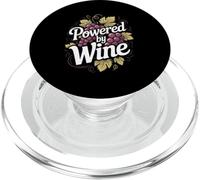 Alimentato da vino Foglie d'uva Tipografia PopSockets PopGrip per MagSafe