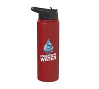 Alimentato da Water Dynamic Aqua Drop Art Stainless Steel Insulated Water Bottle