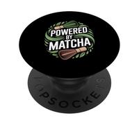 Alimentato dagli amanti del tè verde Matcha Energy Boost PopSockets PopGrip Adesivo