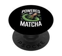 Alimentato dagli amanti del tè verde Matcha PopSockets PopGrip Adesivo