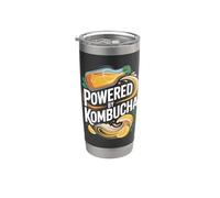 Alimentato dagli amanti delle bevande energetiche Kombucha Bicchiere termico in acciaio inox doppia parete
