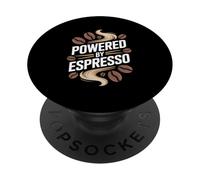 Alimentato dagli appassionati di caffè espresso PopSockets PopGrip Adesivo