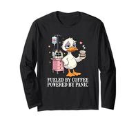Alimentato dal caffè Alimentato dal panico Maglia a Manica