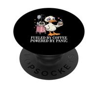 Alimentato dal caffè alimentato dal panico PopSockets PopGrip Adesivo