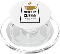 Alimentato dal caffè. Come un sacco di caffè. Design divertente del caffè. PopSockets PopGrip per MagSafe